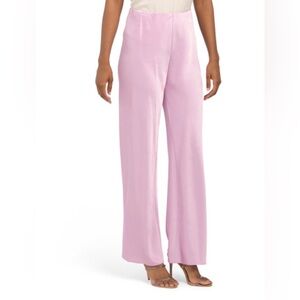 High Waist Satin Bias Pants